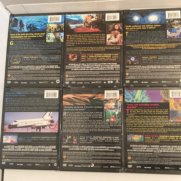 BRAND NEW SEALED 6 IMAX MOVIES 📀DVDS •Space Science Earth Dinosaurs - Picture 4 of 4